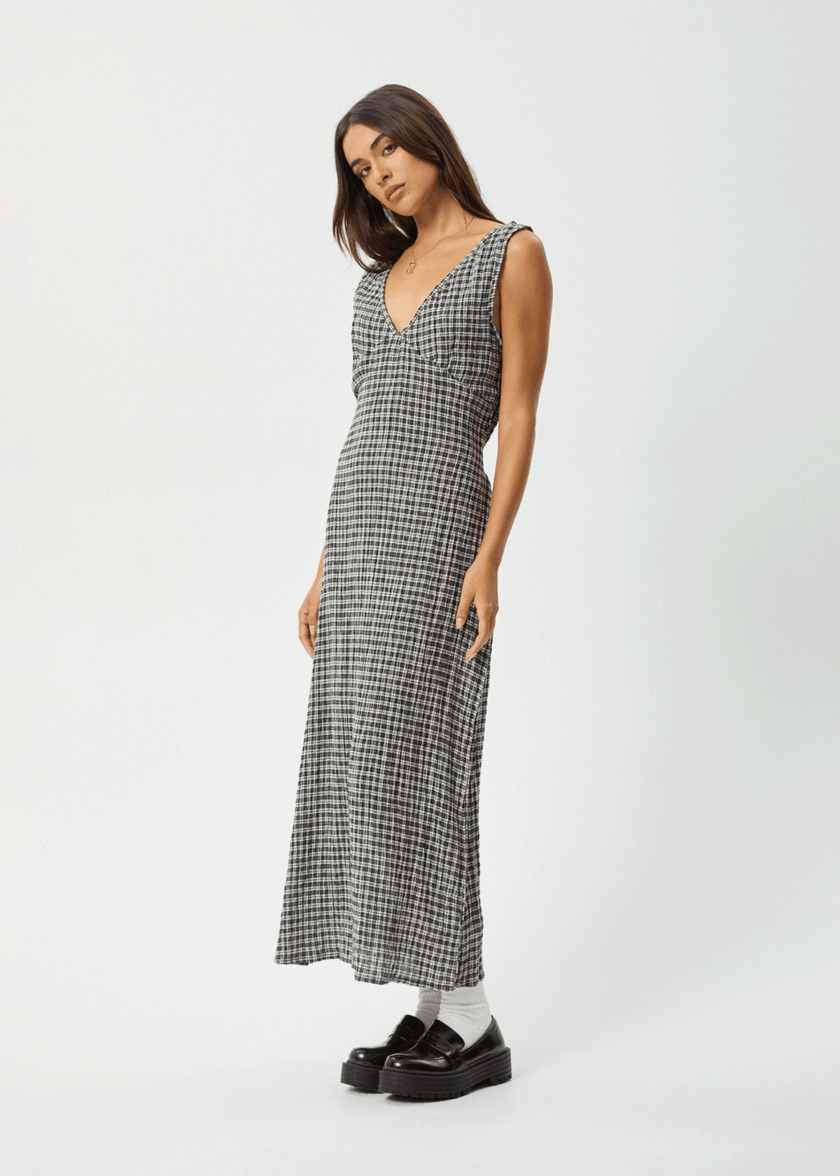 Seersucker Maxi Dress
