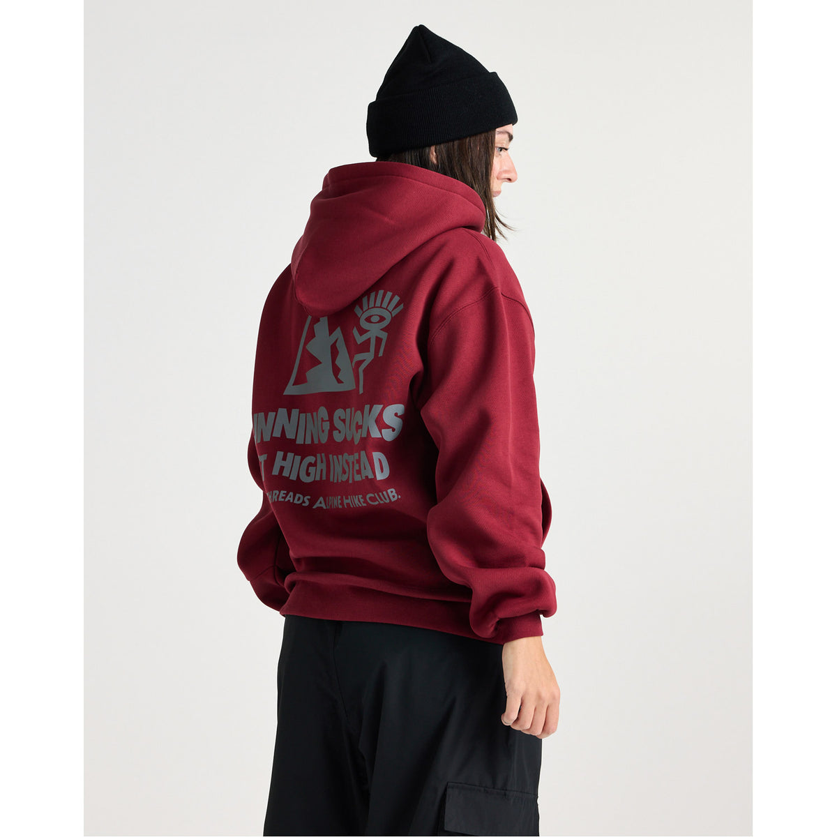 Alpine Hike Club Hoodie Cabernet