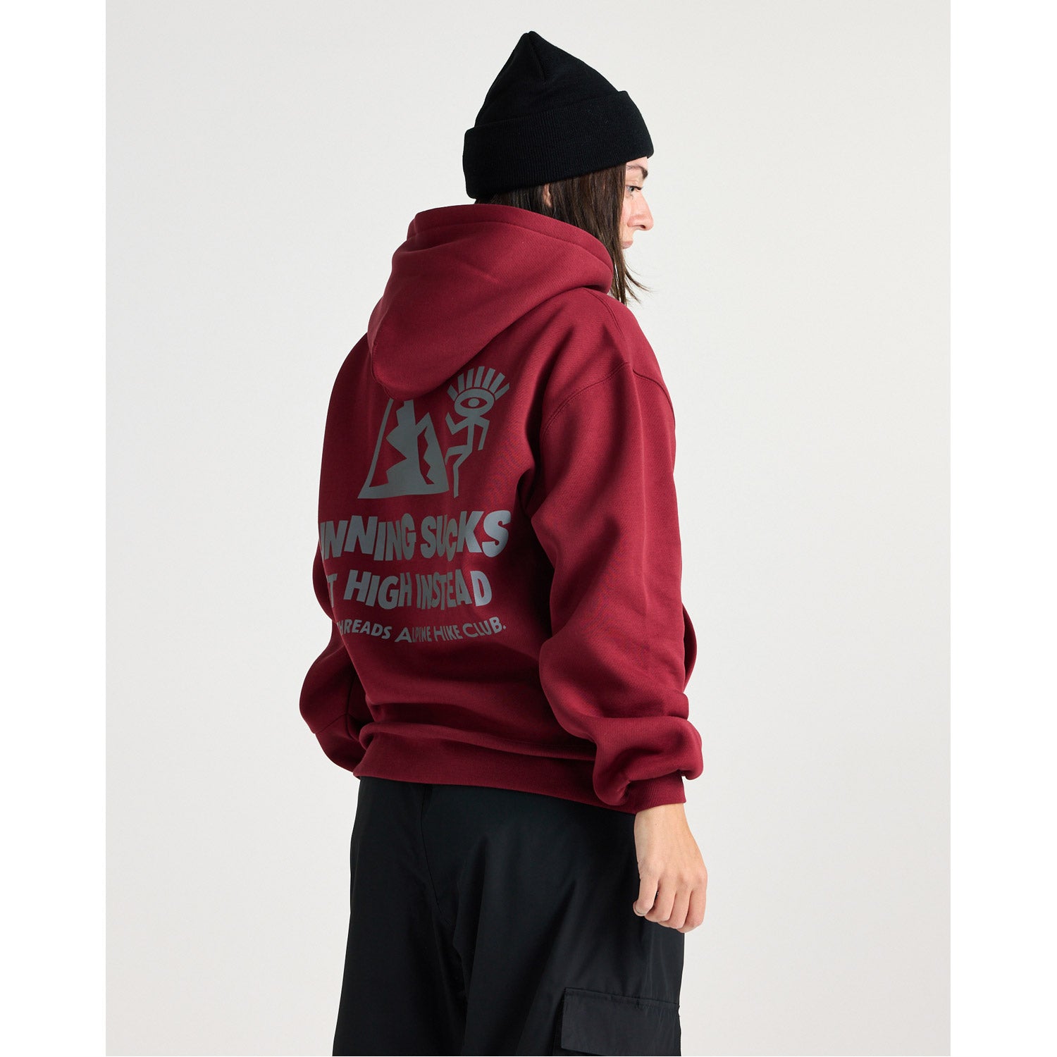 Alpine Hike Club Hoodie Cabernet