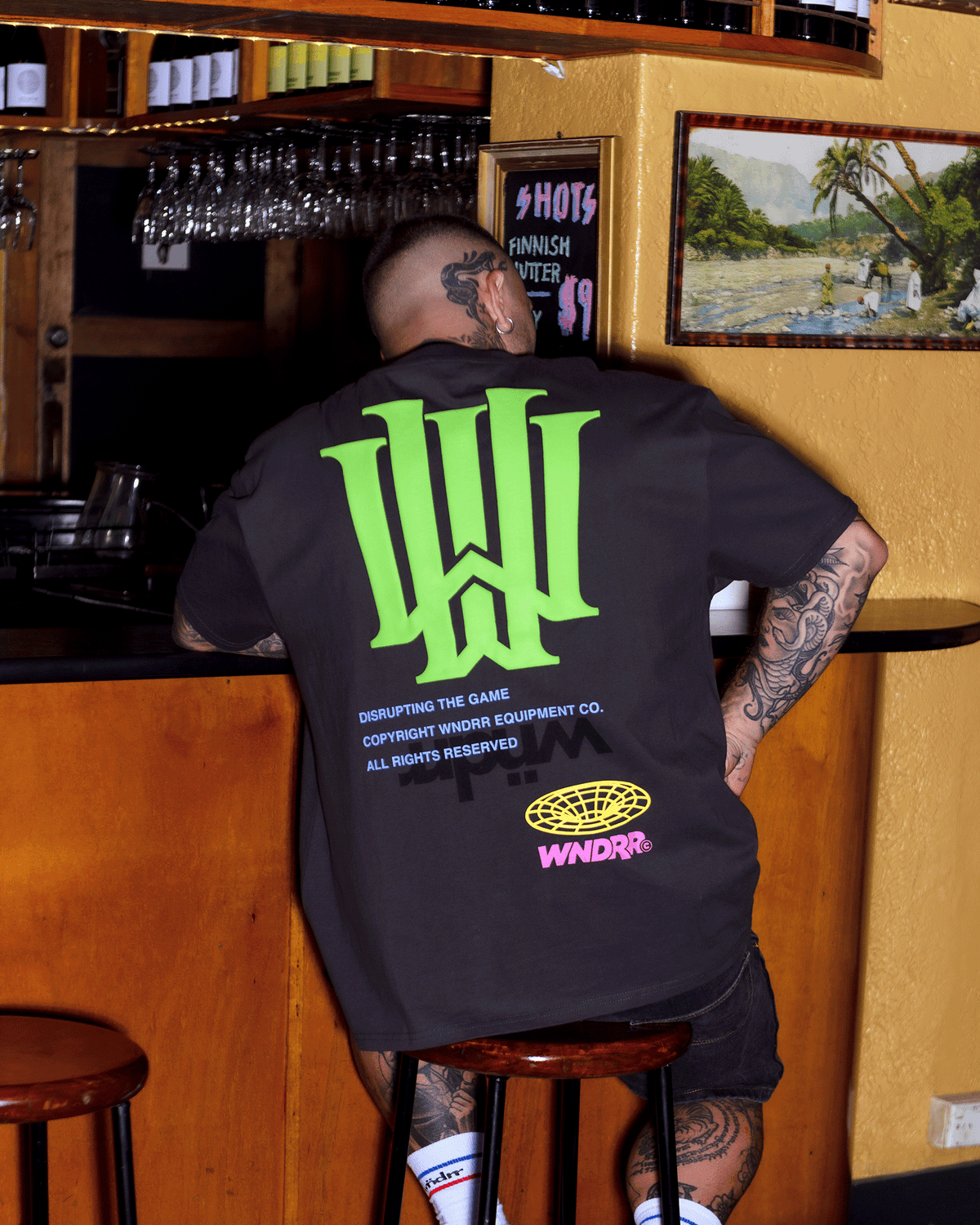 OBSCURE BOX FIT TEE - FADED BLACK