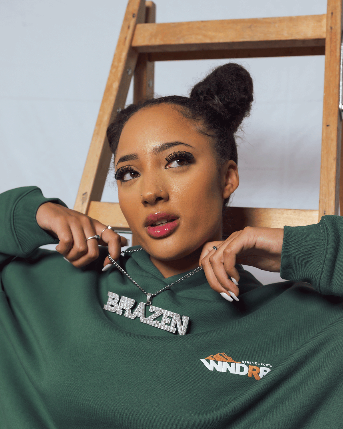 RANGES HOOD SWEAT - DARK GREEN