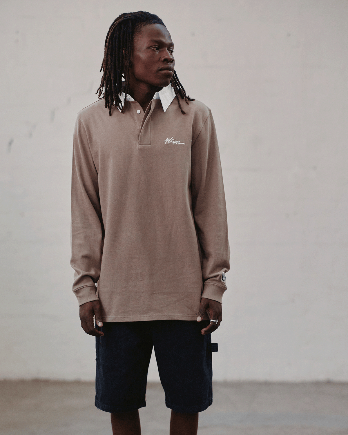 Faded French Terry Tee - Taupe
