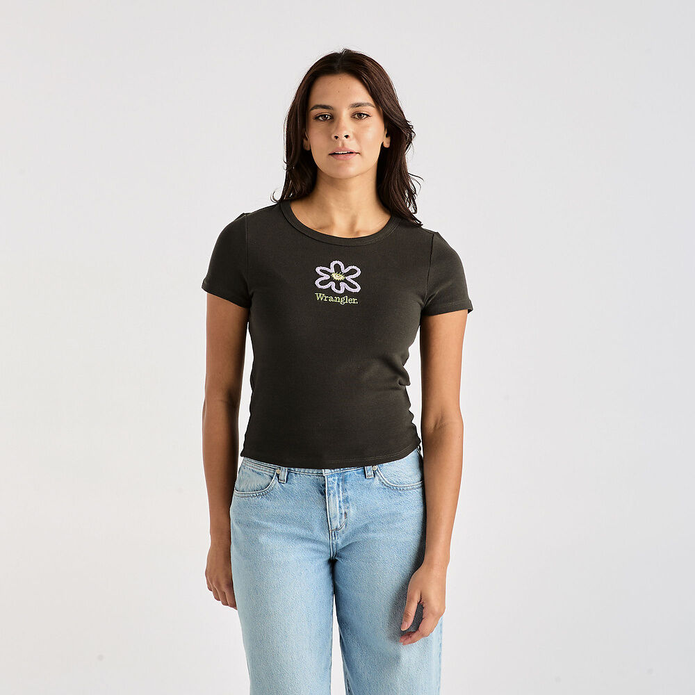Daisy Staple Rib Tee