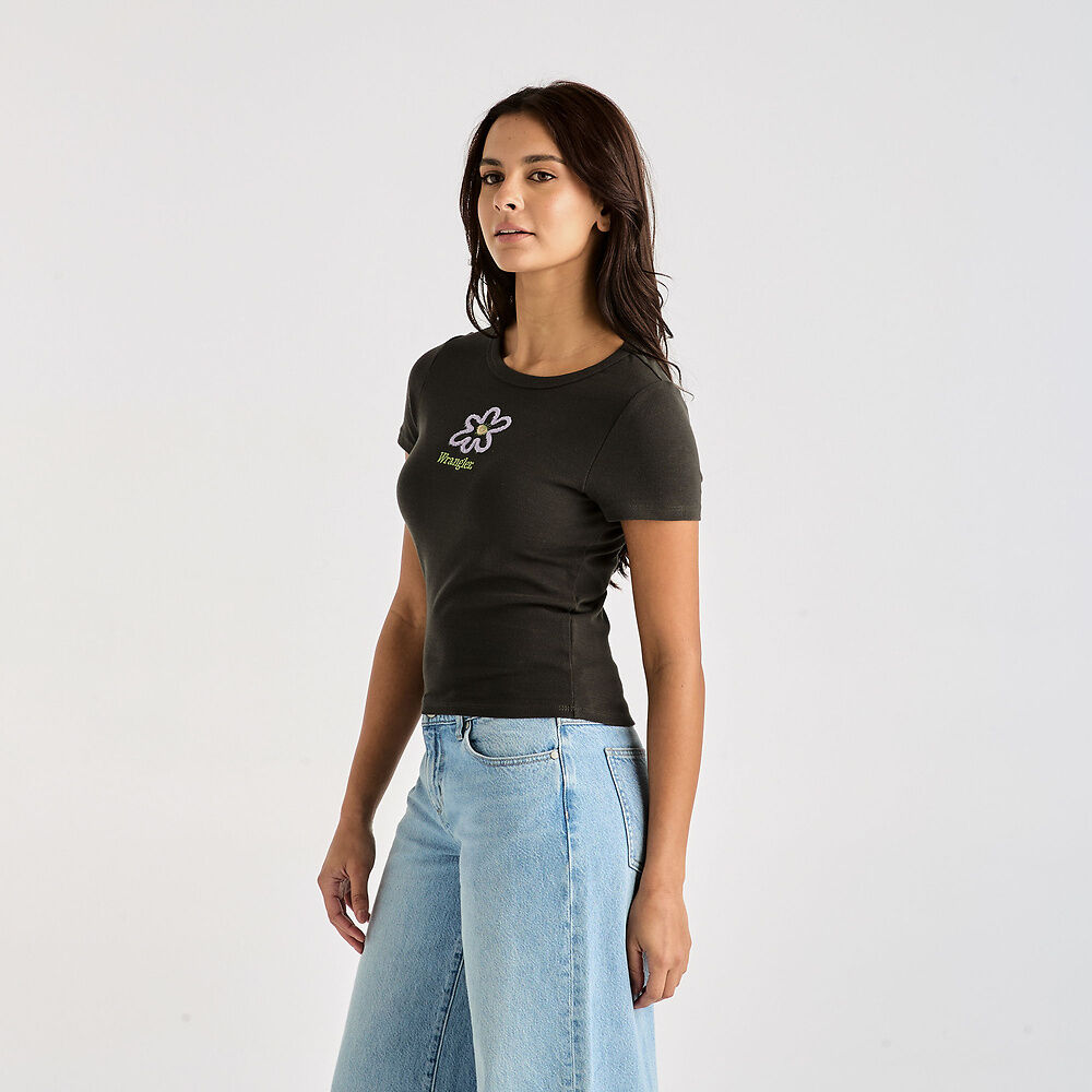 Daisy Staple Rib Tee