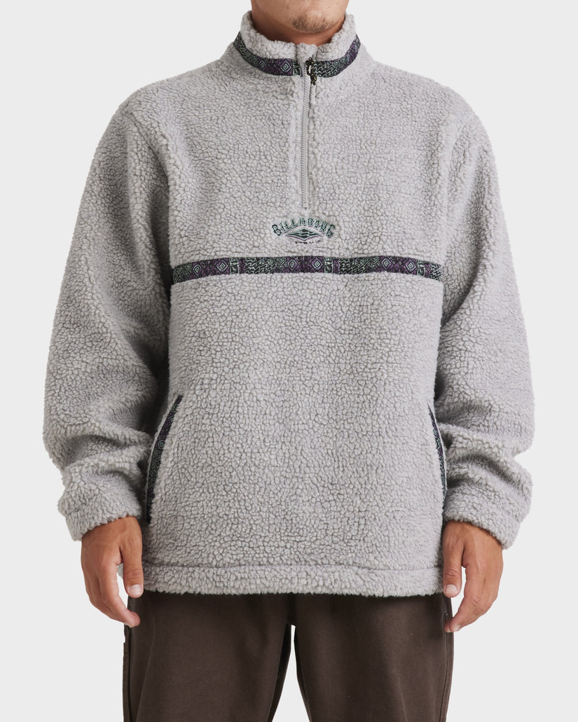 Mens Boundary Tombstone Half Zip Fleece Pullover
