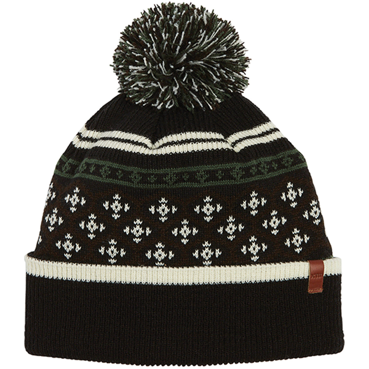 Aztec Womens Patterned Pom Pom Beanie