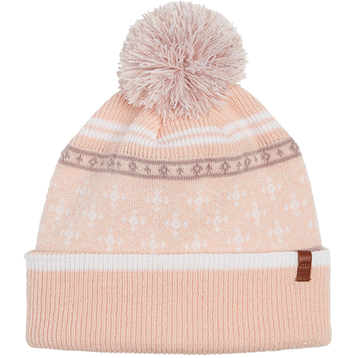 Aztec Womens Patterned Pom Pom Beanie