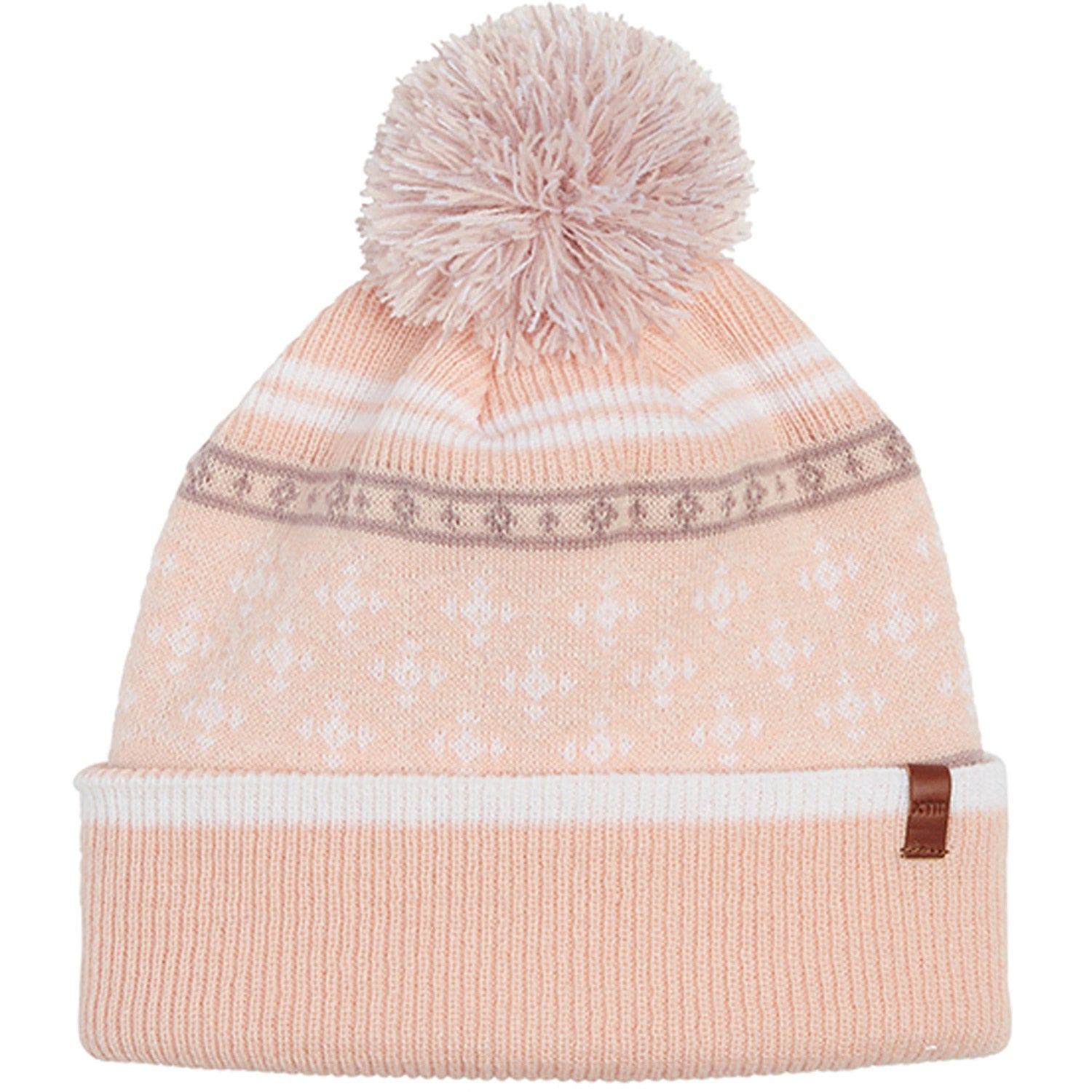 Aztec Womens Patterned Pom Pom Beanie