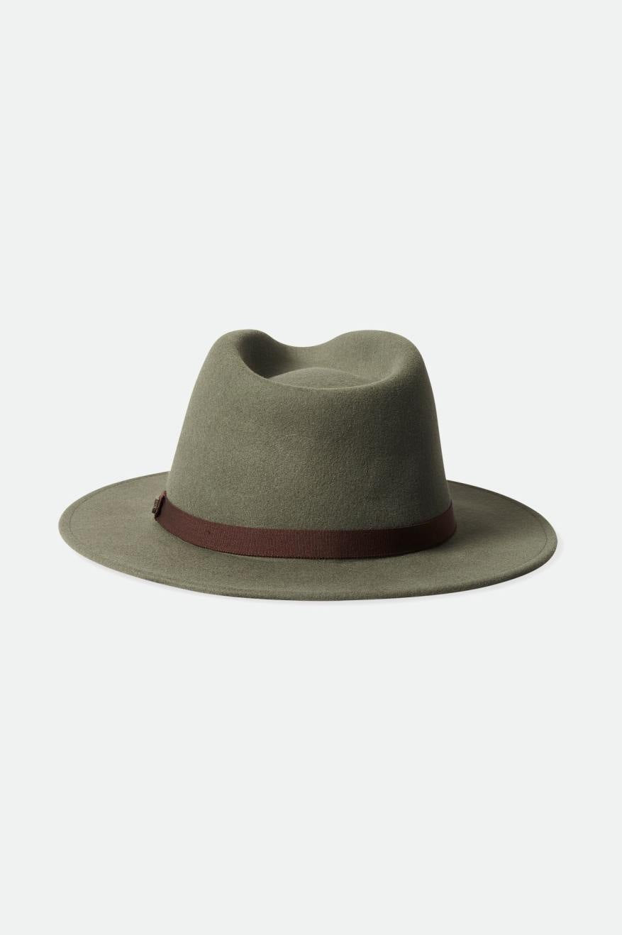 Wesley Packable Fedora Light Moss