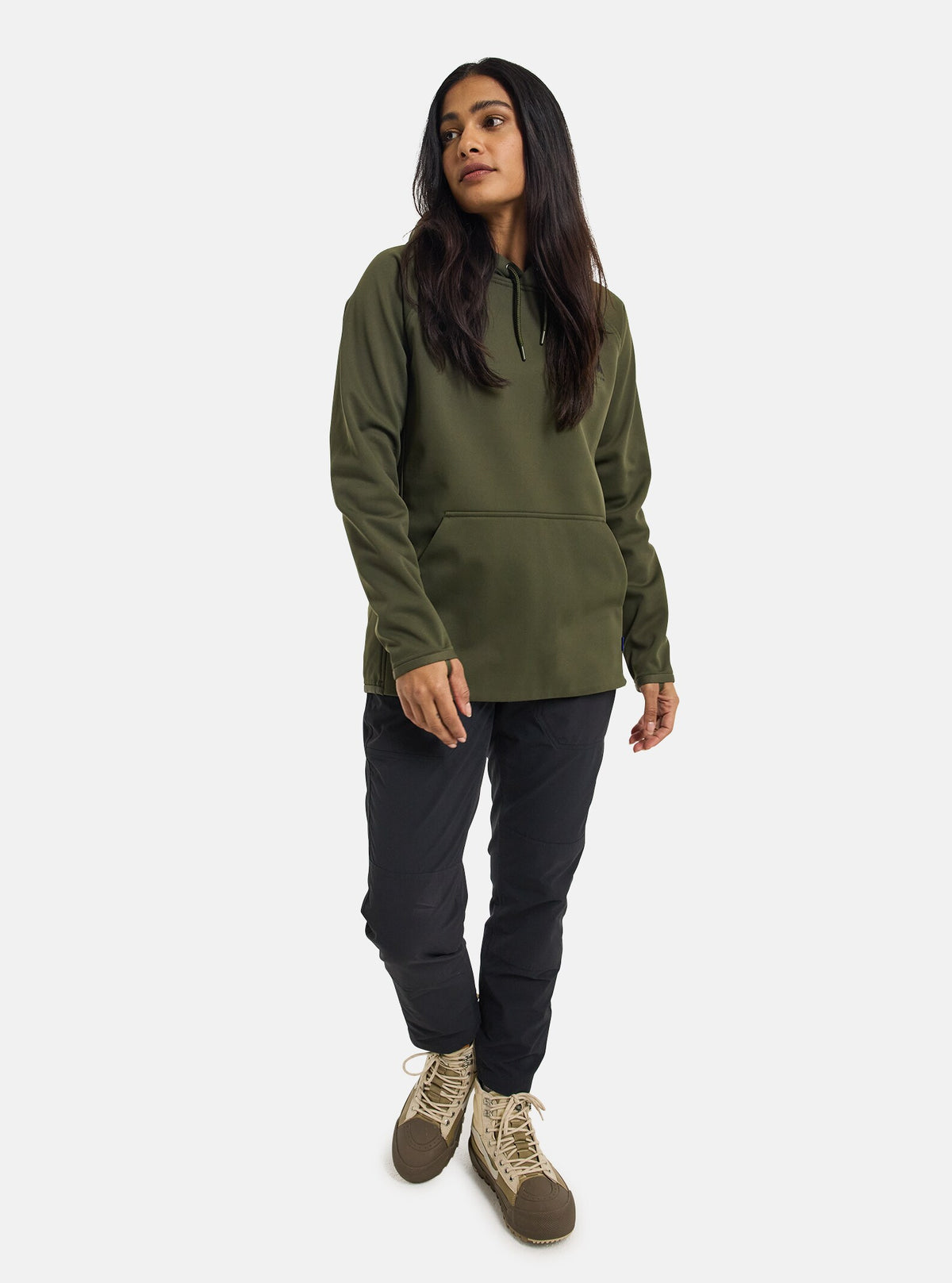 Burton Women's Burton Crown Weatherproof Pullover Fleece Forest NIght