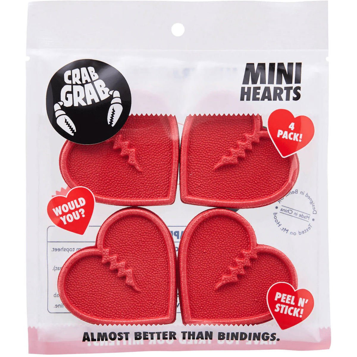 Crab Grab Mini Hearts 4pk Stomp Pad