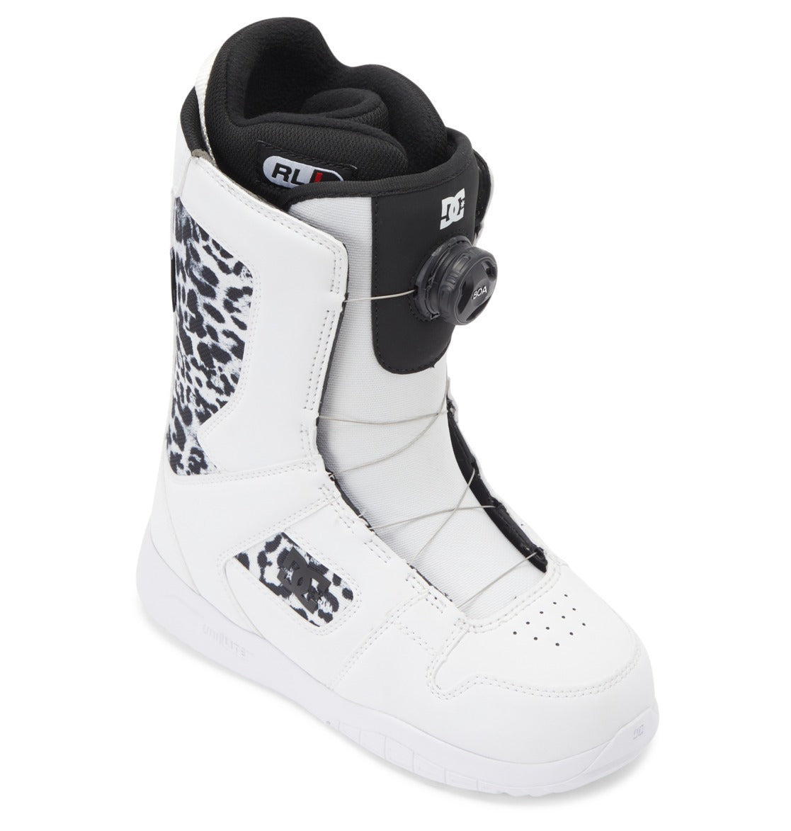 DC Womens Phase BOA Snowboard Boots White Black Print