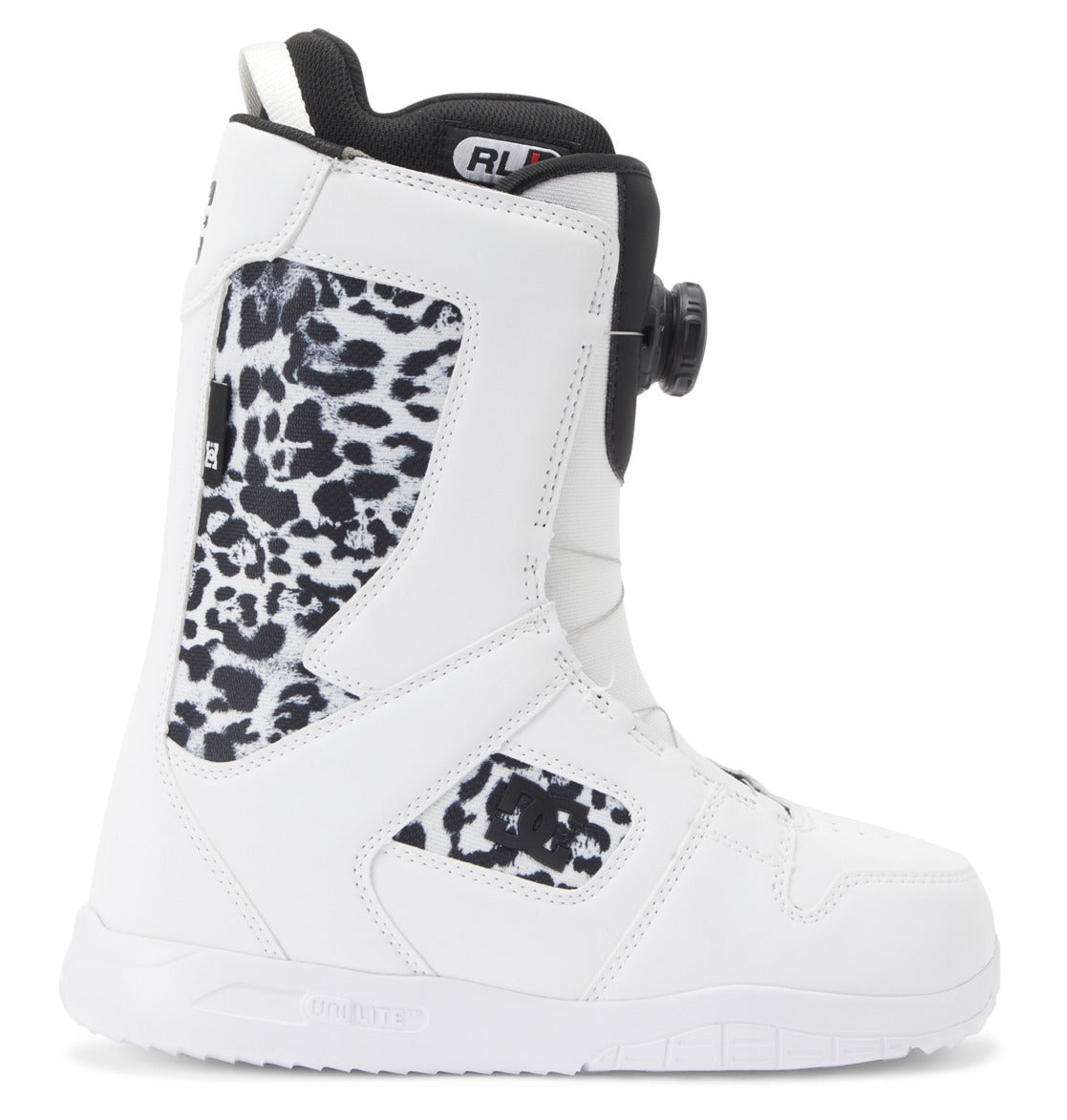 DC Womens Phase BOA Snowboard Boots White Black Print