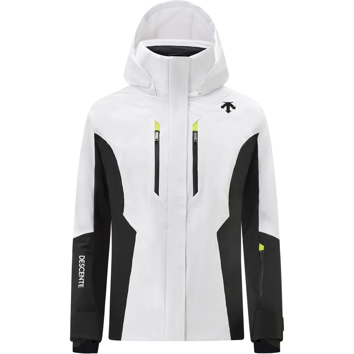 Descente Angular Line Jacket Super White Black Glint Yellow 2025