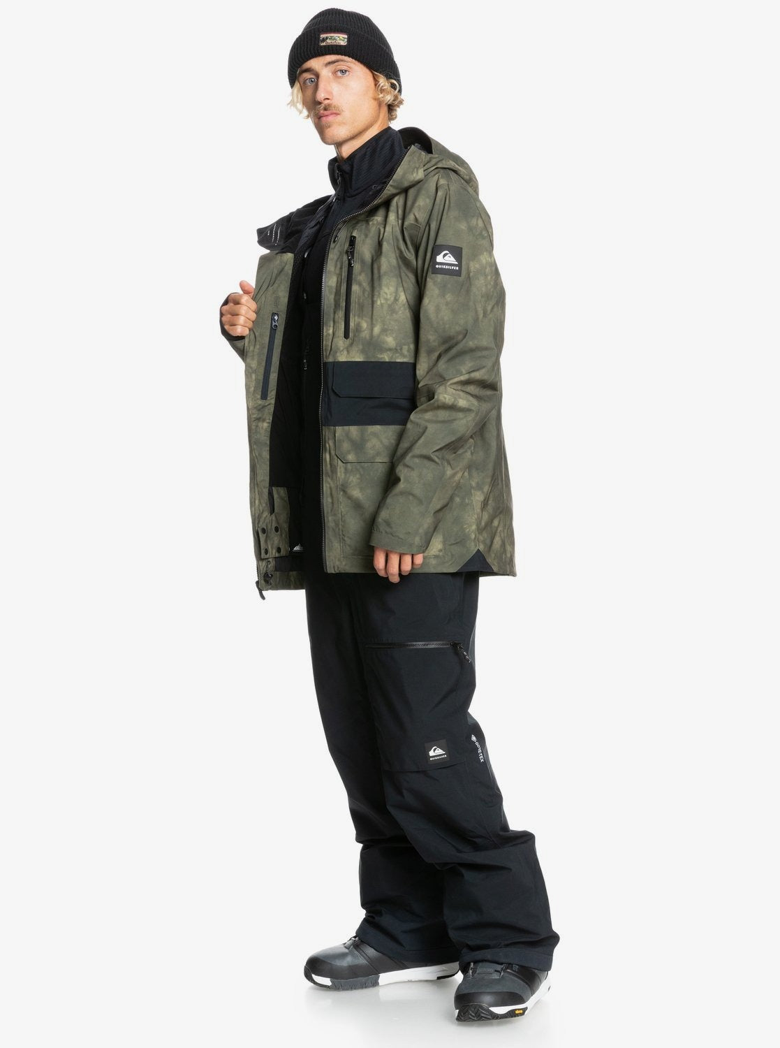 Mens Black Alder Stretch GORE-TEX Snow Jacket