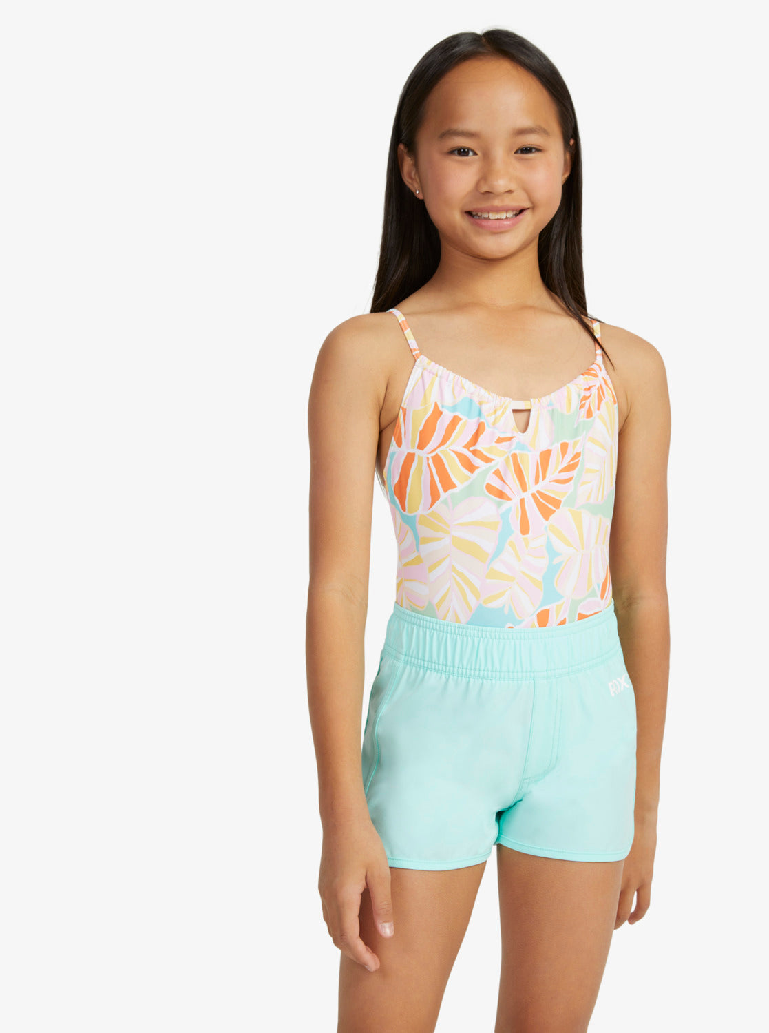 Girls 6-16 Good Waves Only Swim Shorts