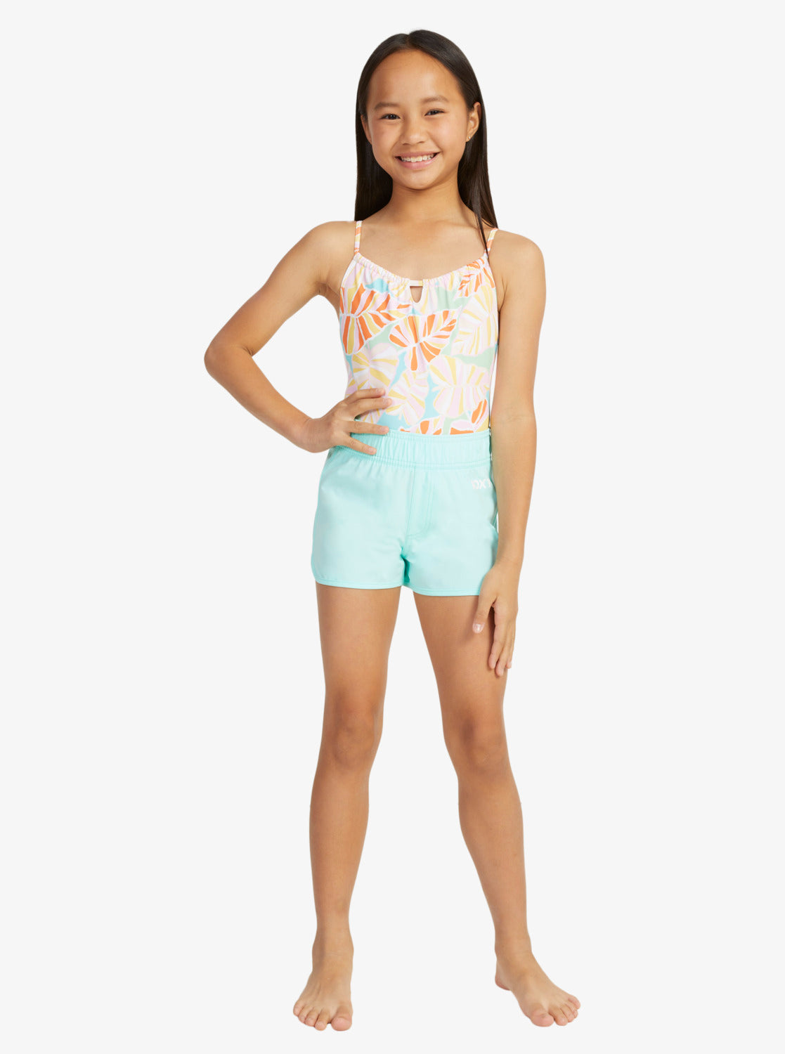 Girls 6-16 Good Waves Only Swim Shorts