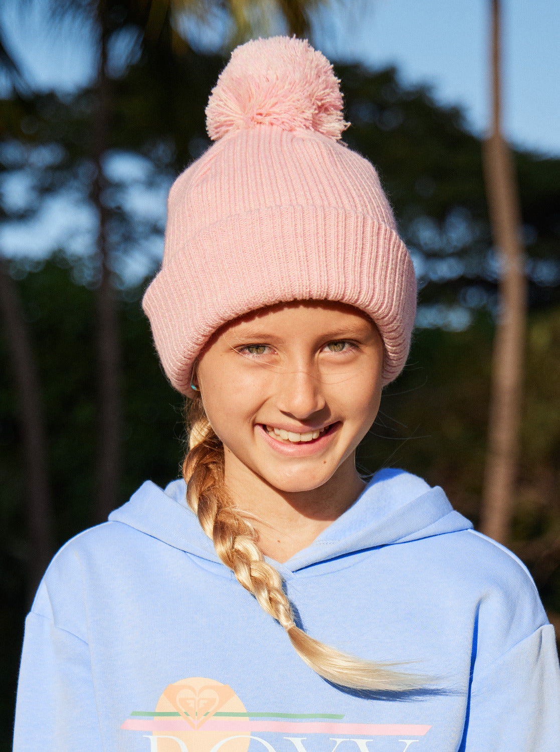 Girls Girls Island Pom Beanie