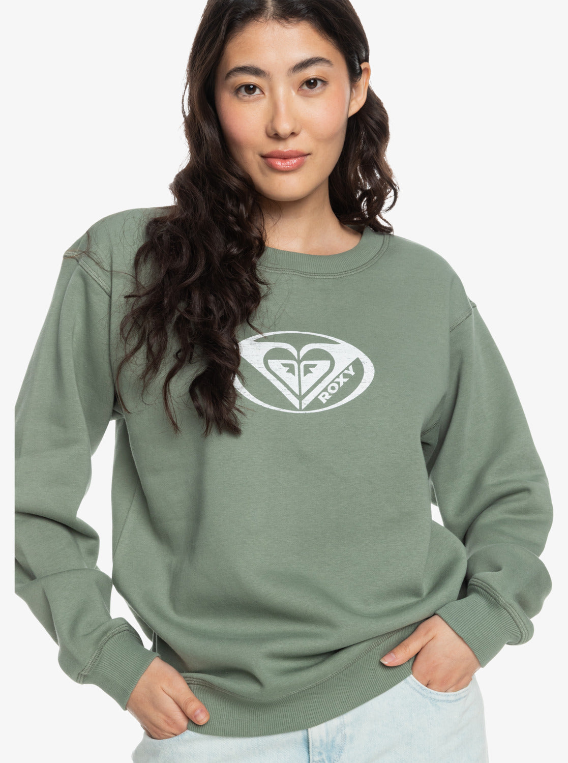 Womens Surf Stoked Pullover Sweatshirt