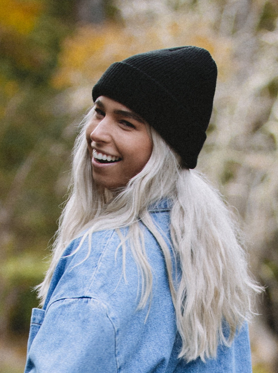 Womens Island Fox Knitted Beanie