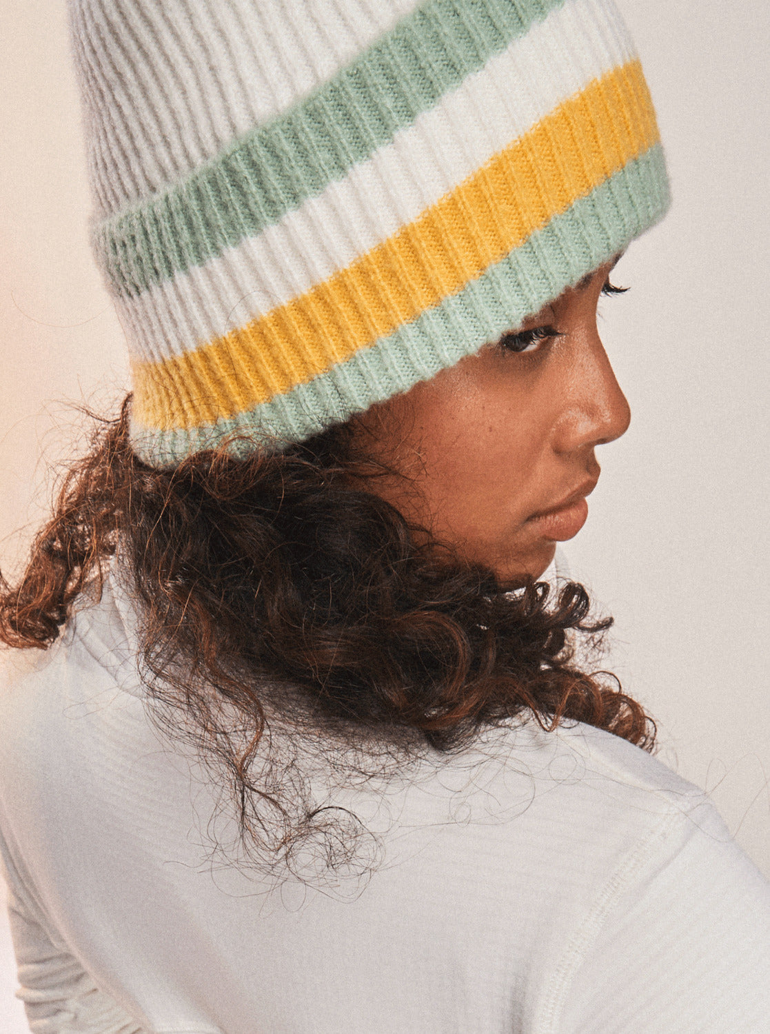 Womens Gold Hope Beanie
