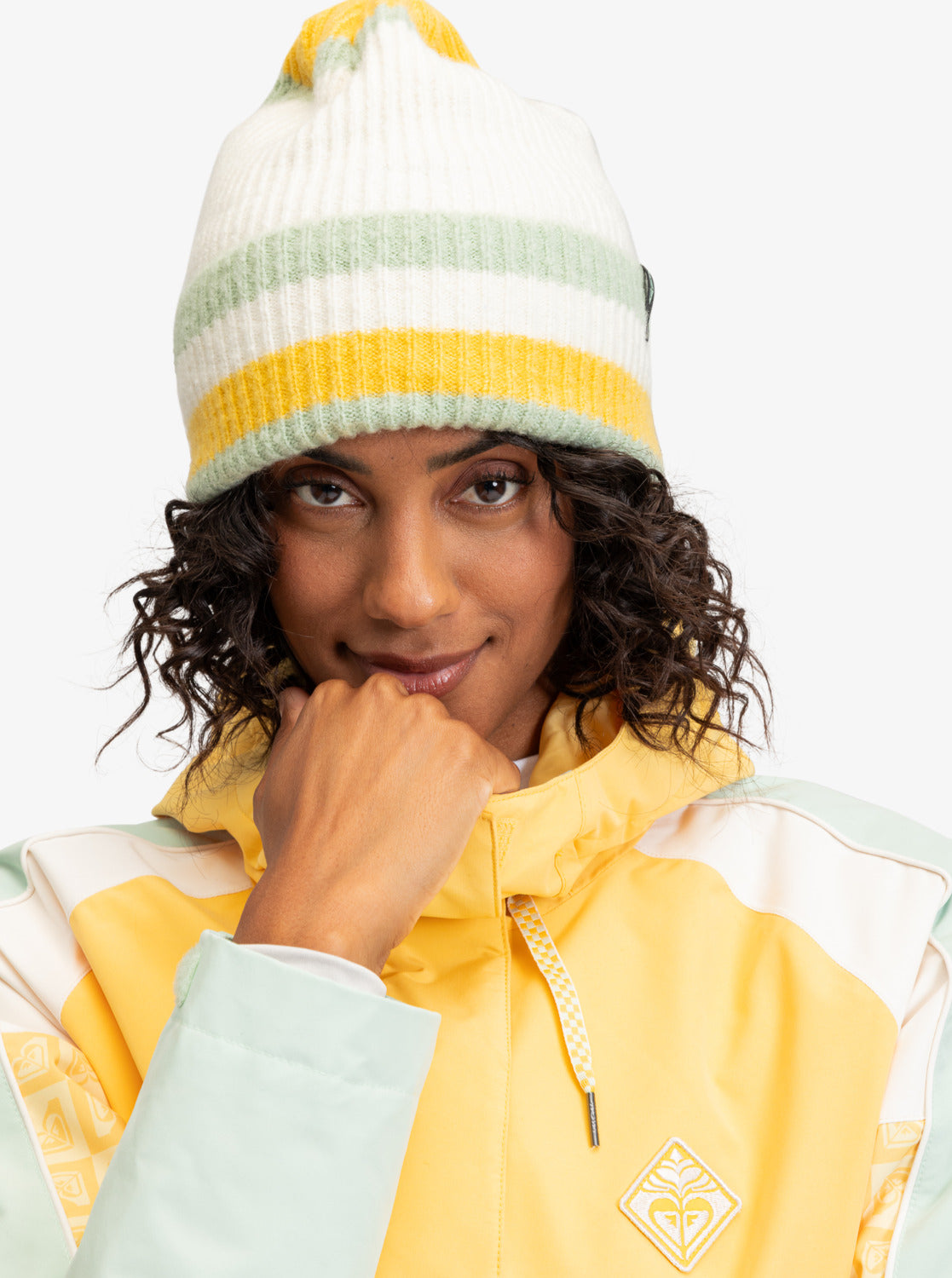 Womens Gold Hope Beanie