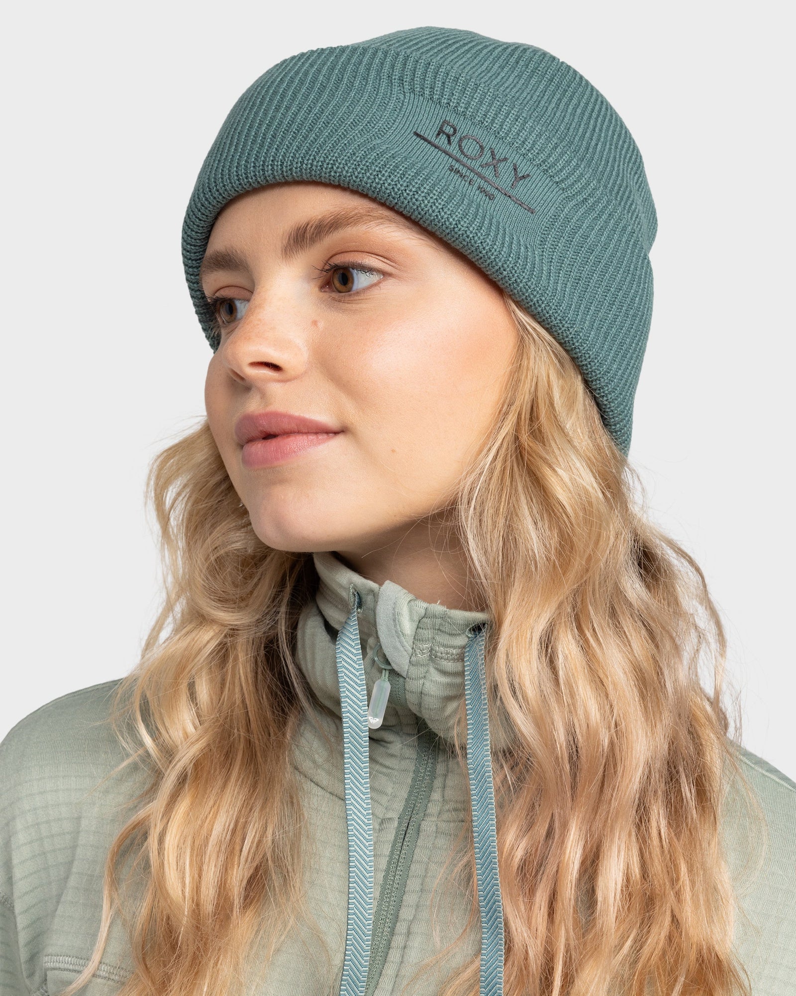 Womens Folker Rib Knit Beanie