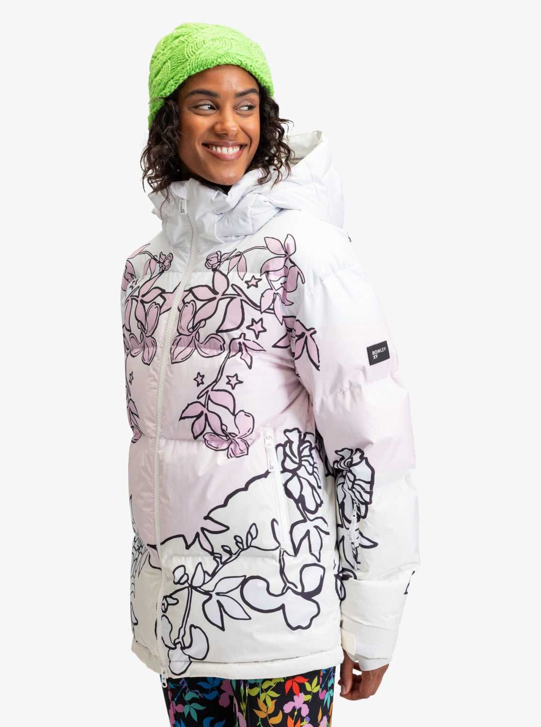 Womens Roxy X Rowley Puffer Technical Snow Jacket