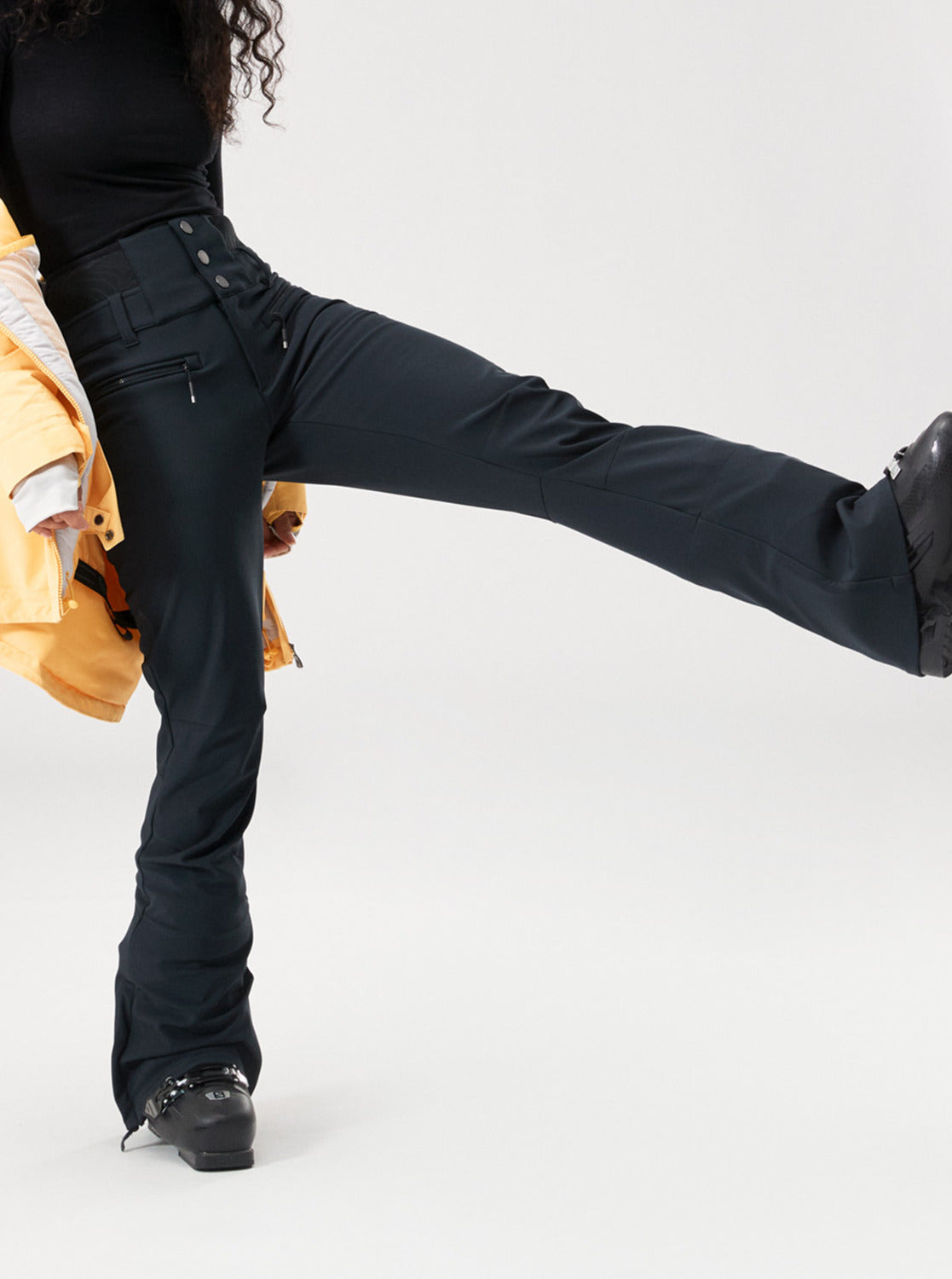 Roxy Womens Rising High Technical Snow Pants True Black