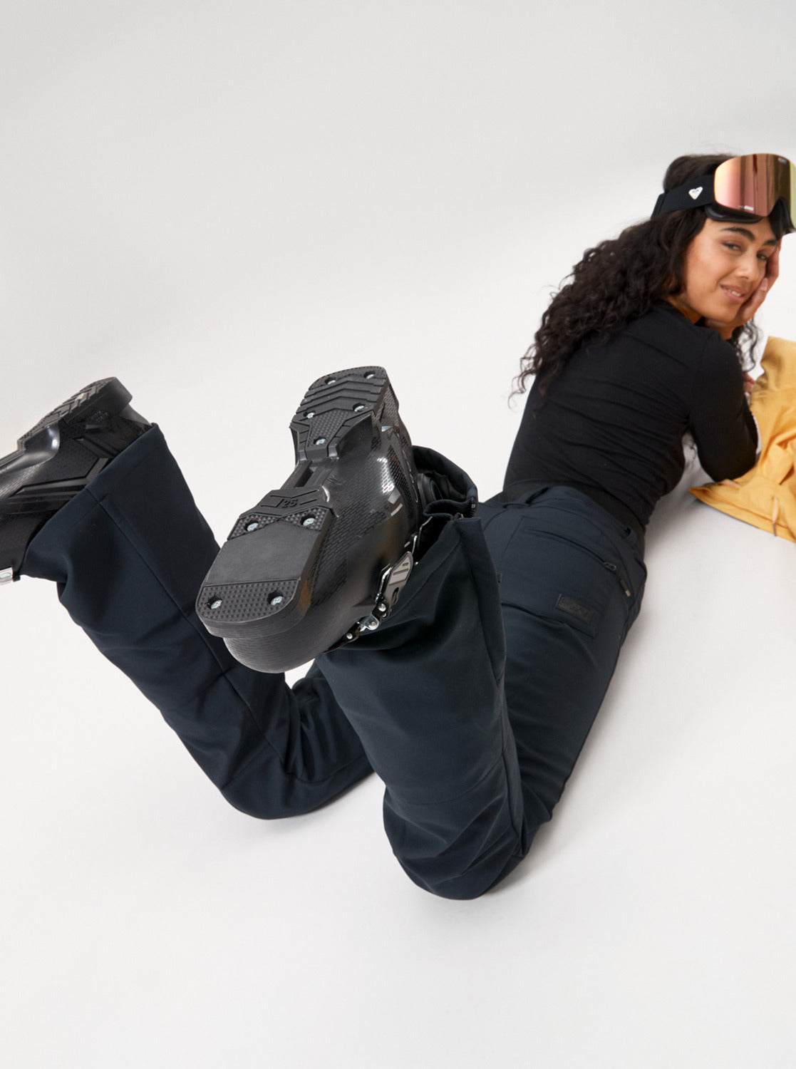 Roxy Womens Rising High Technical Snow Pants True Black