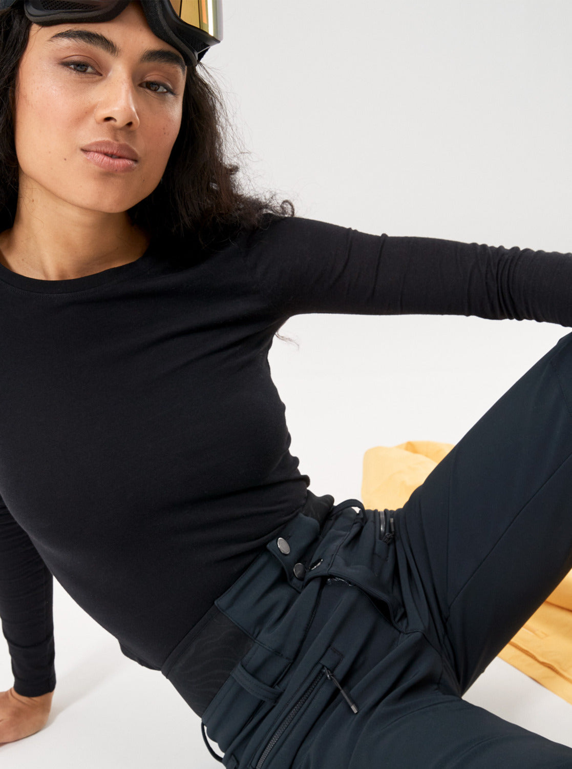 Roxy Womens Rising High Technical Snow Pants True Black