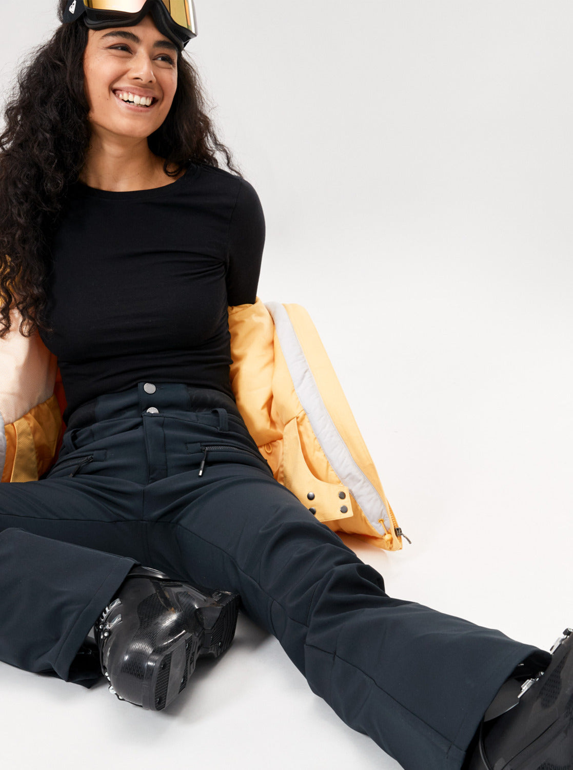 Roxy Womens Rising High Technical Snow Pants True Black