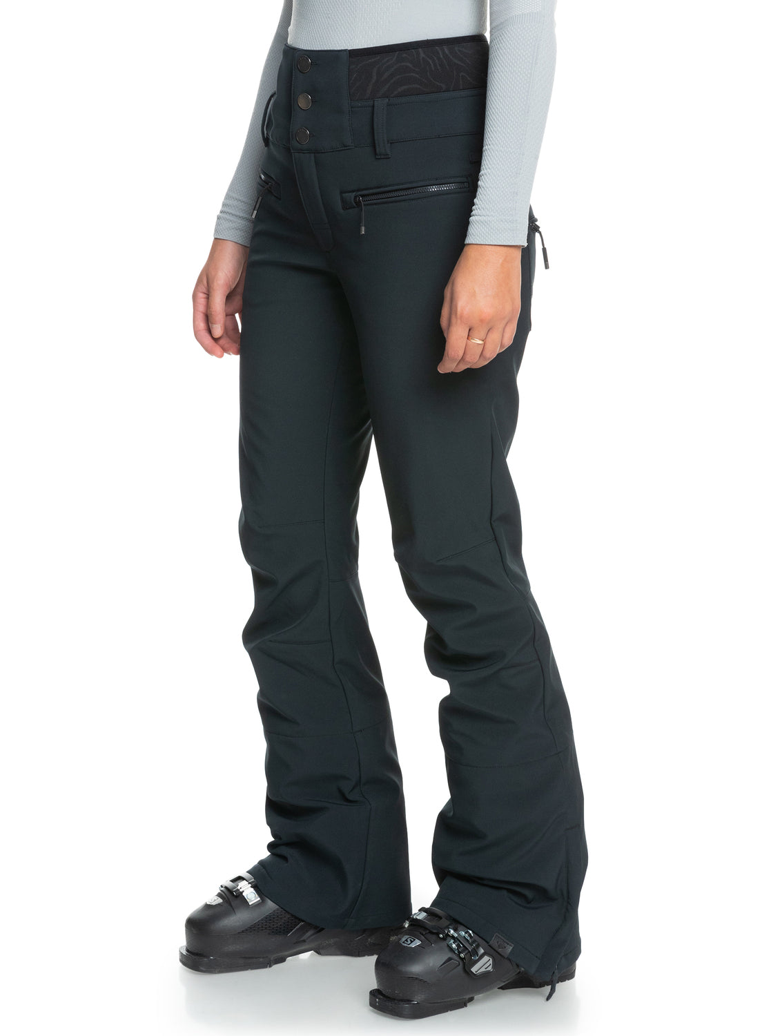 Roxy Womens Rising High Technical Snow Pants True Black