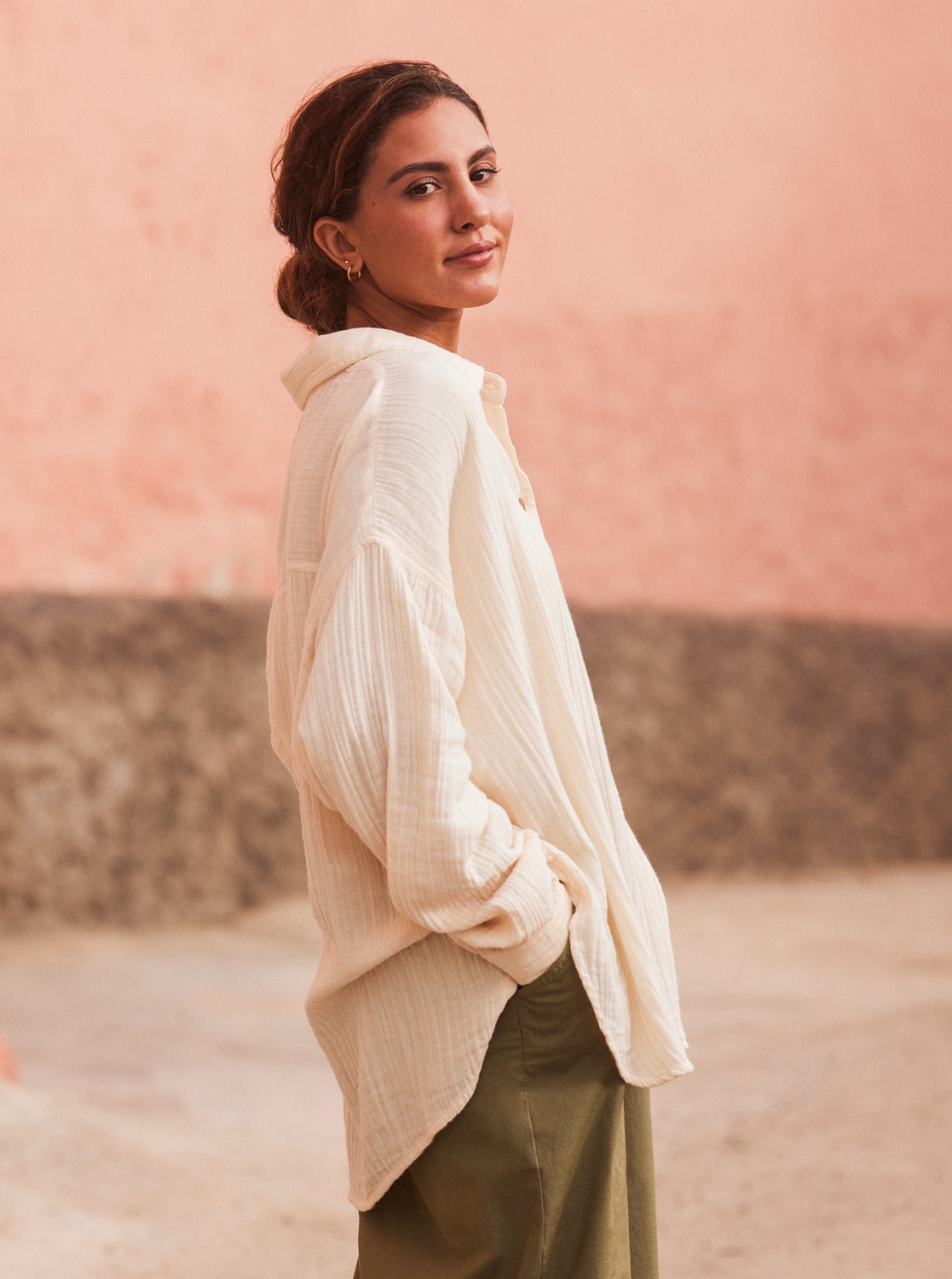 Womens Morning Time Long Sleeves Shirt