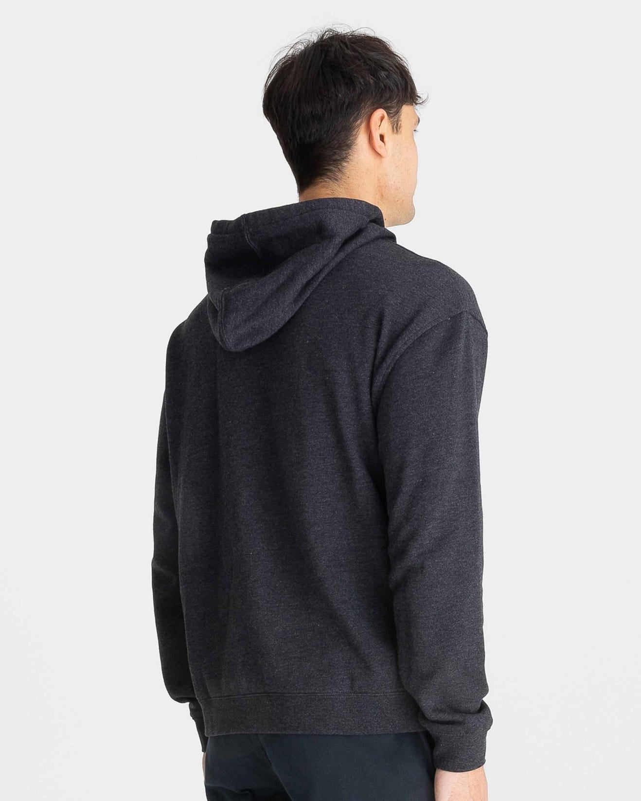 Hurley One And Only Solid Pullover Hoodie Dark Black Heather