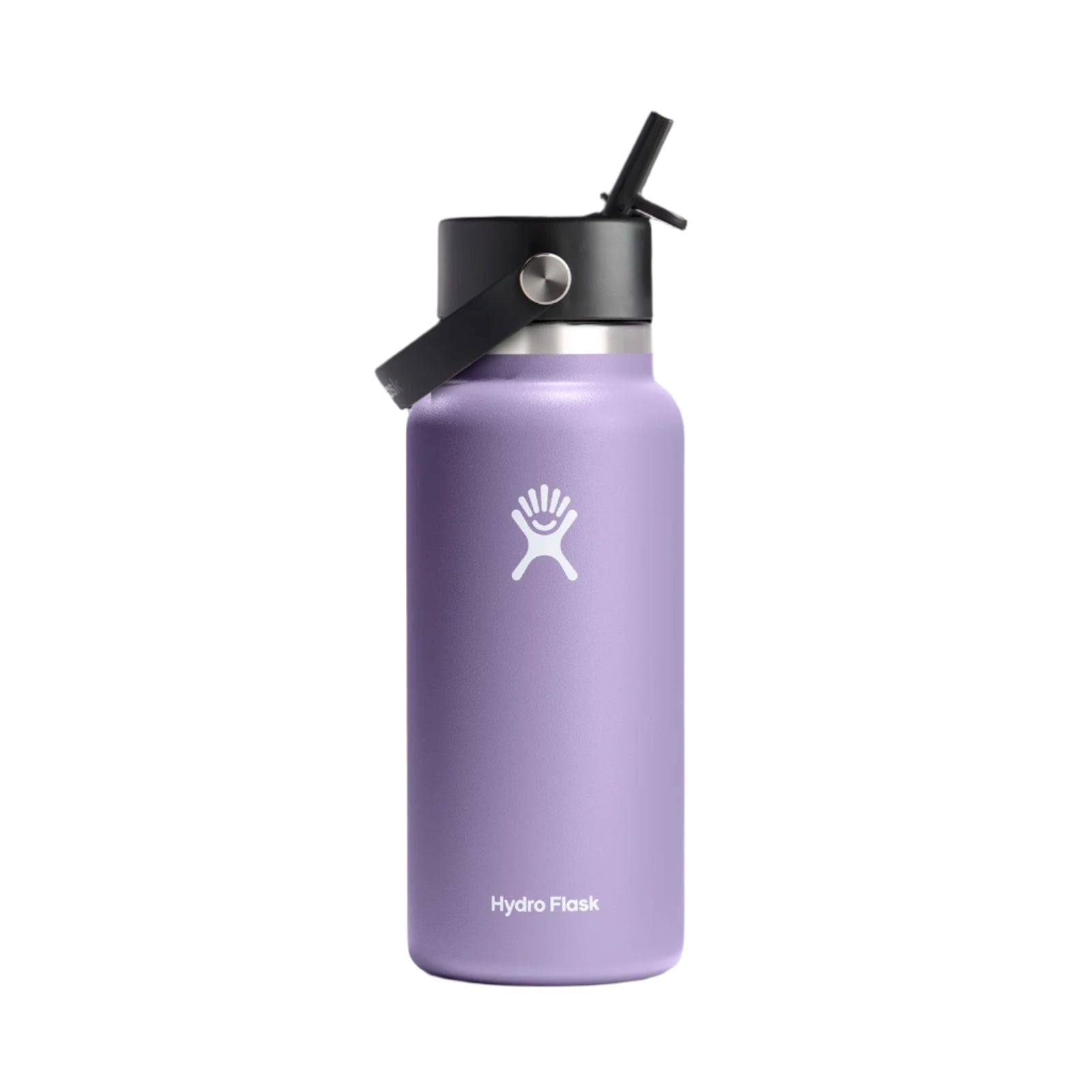 Hydration 32oz Wide Mouth Flex Straw Cap Insulated Water Bottle
