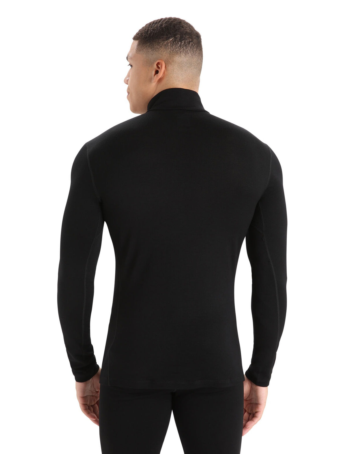 Icebreaker Men's Merino 260 Tech Long Sleeve Half Zip Thermal Top Black