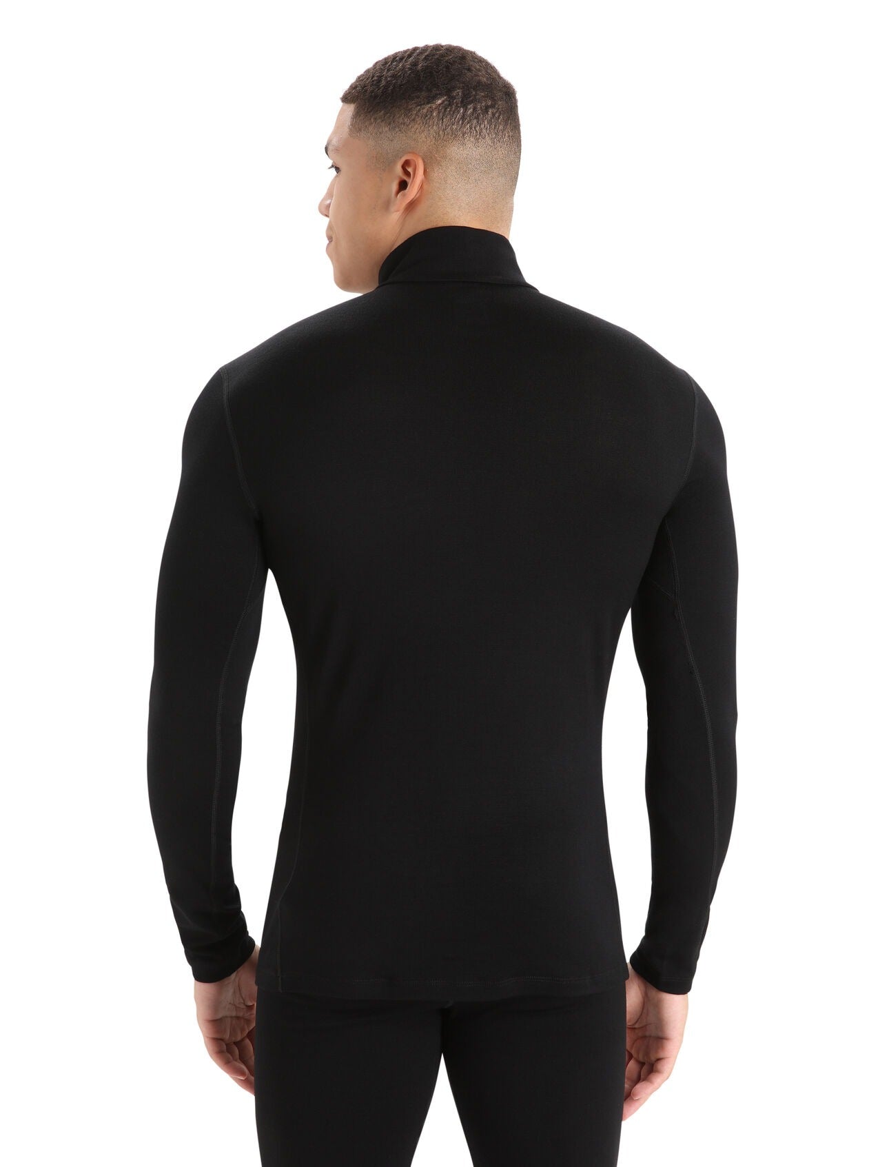 Icebreaker Men's Merino 260 Tech Long Sleeve Half Zip Thermal Top Black