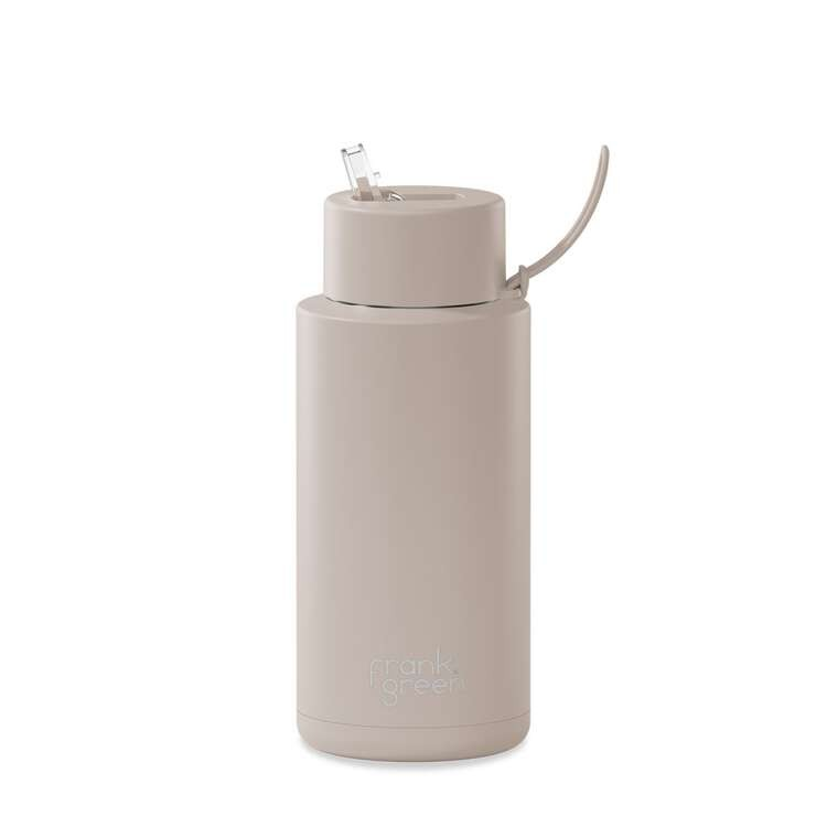 Ceramic 34oz w/ Straw Insulated Water Bottle
