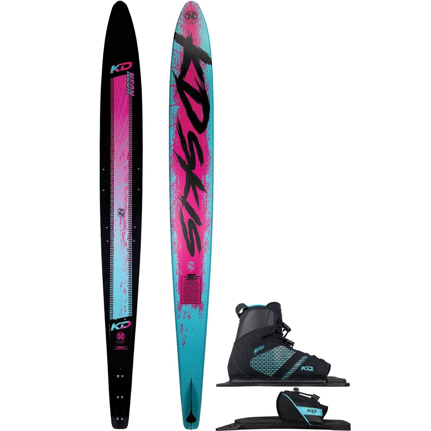 Neon Slalom Ski w/ Bliss Boot Package