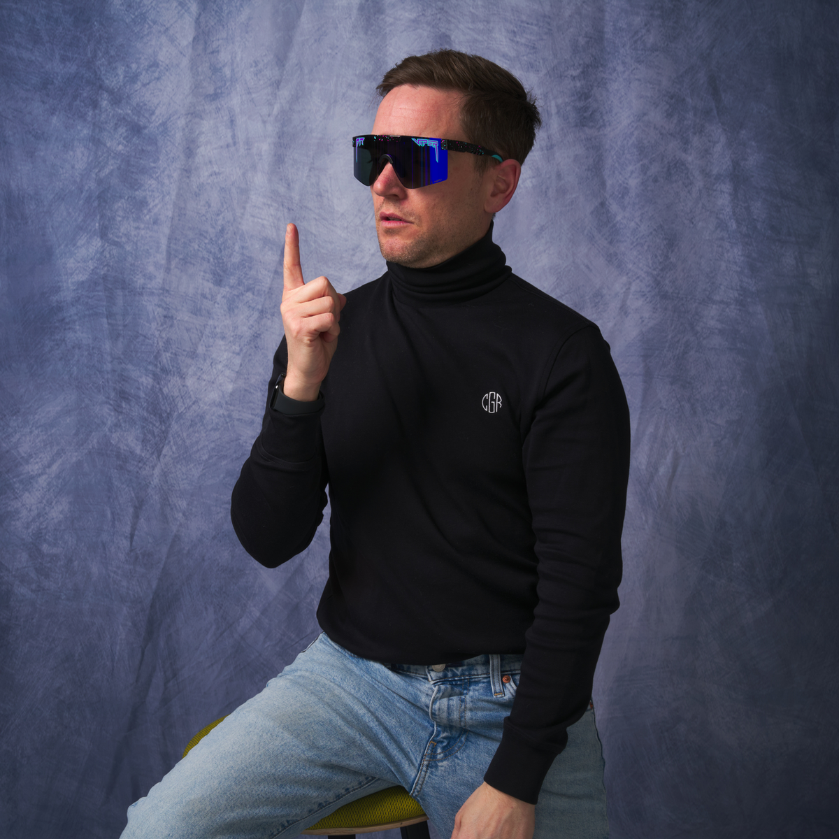 The Midnight Original 2.0 Sunglasses - Wide HDPV Polarized Purple Lens