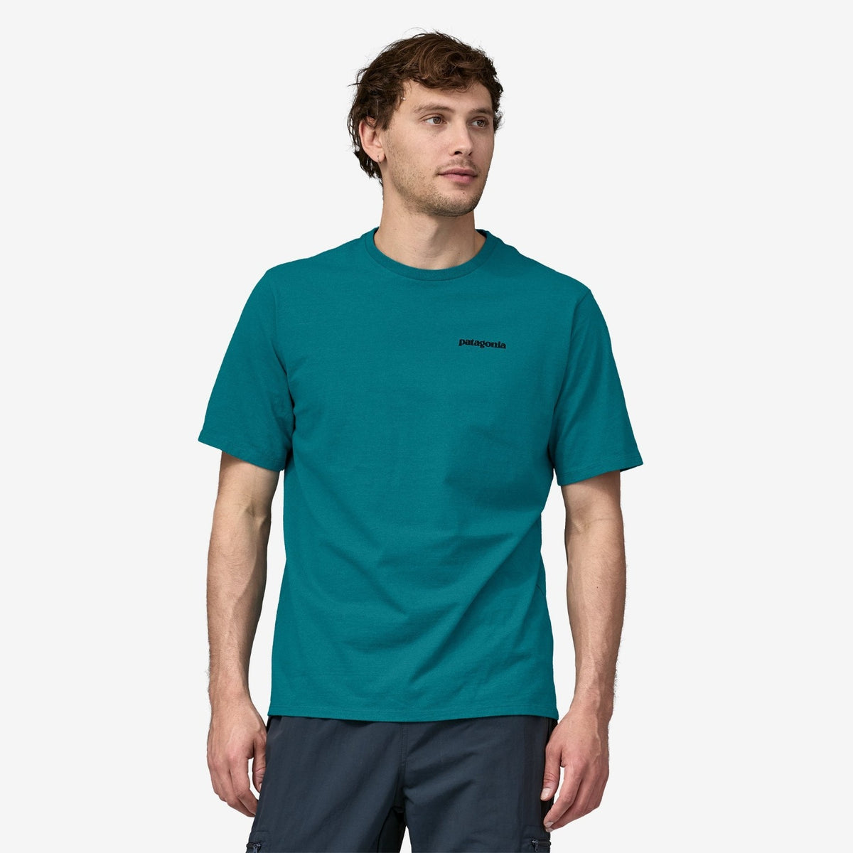 Patagonia Men's P-6 Logo Responsibili-Tee® Belay Blue