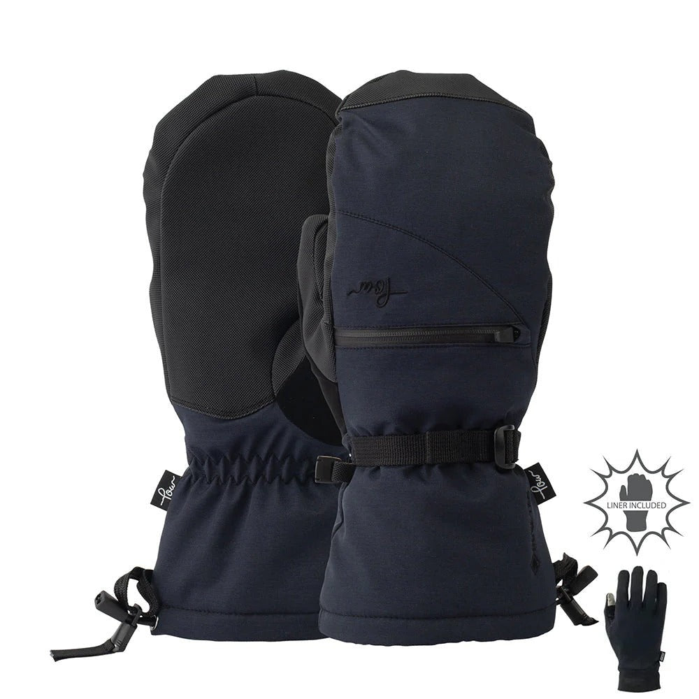 POW Cascadia GTX Long Mitt +Warm Black
