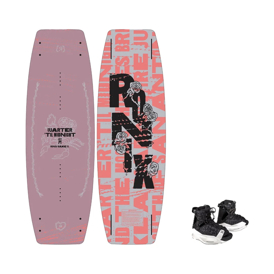 Women's Quarter `Til Midnight Wakeboard w/ Halo Boot Package