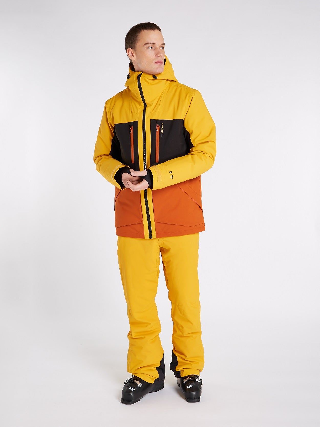 Protest Gooz Snow Jacket Dark Yellow