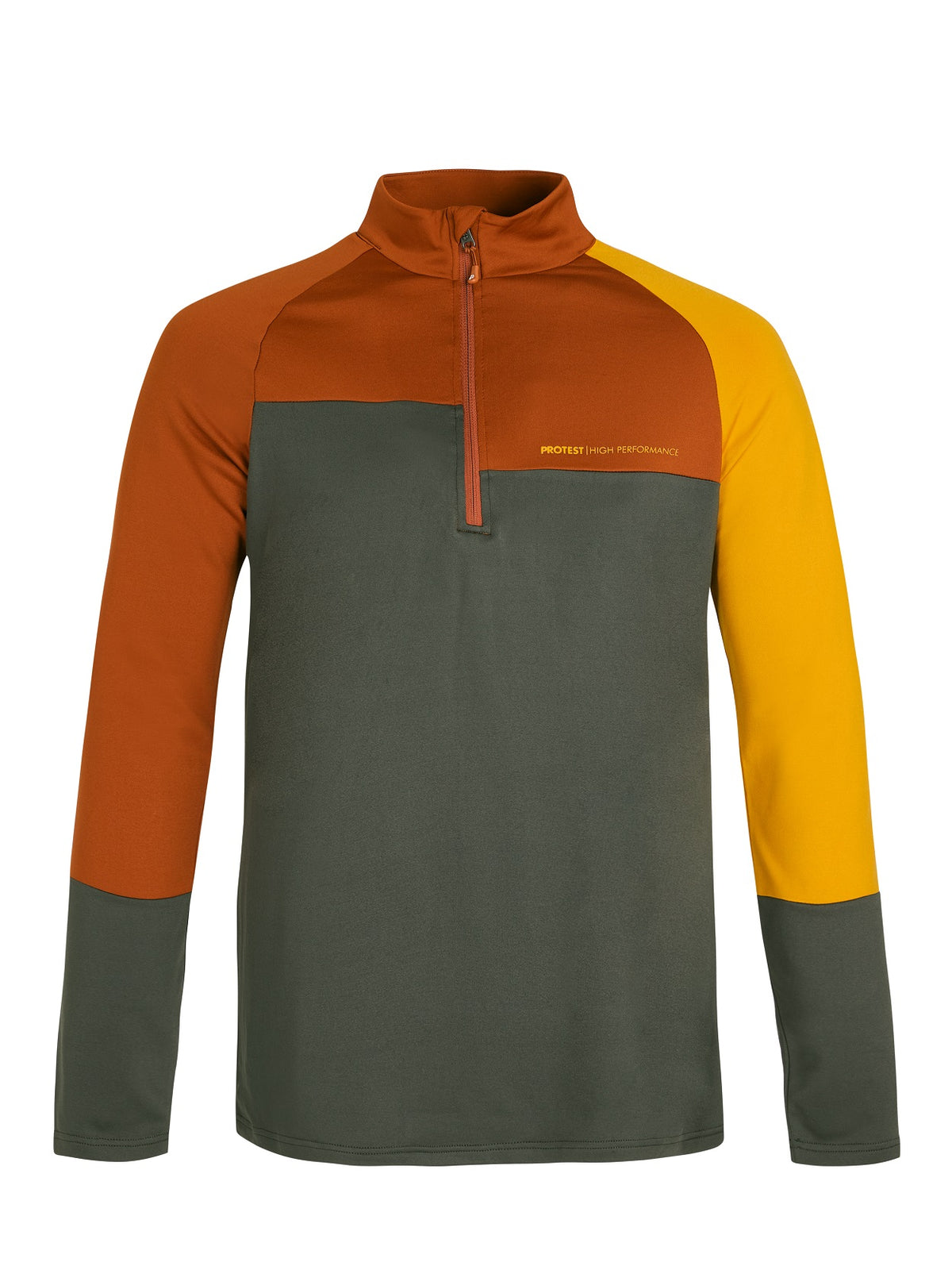 Protest Holdme 1/4 Zip Top Skivvy Hunter Green