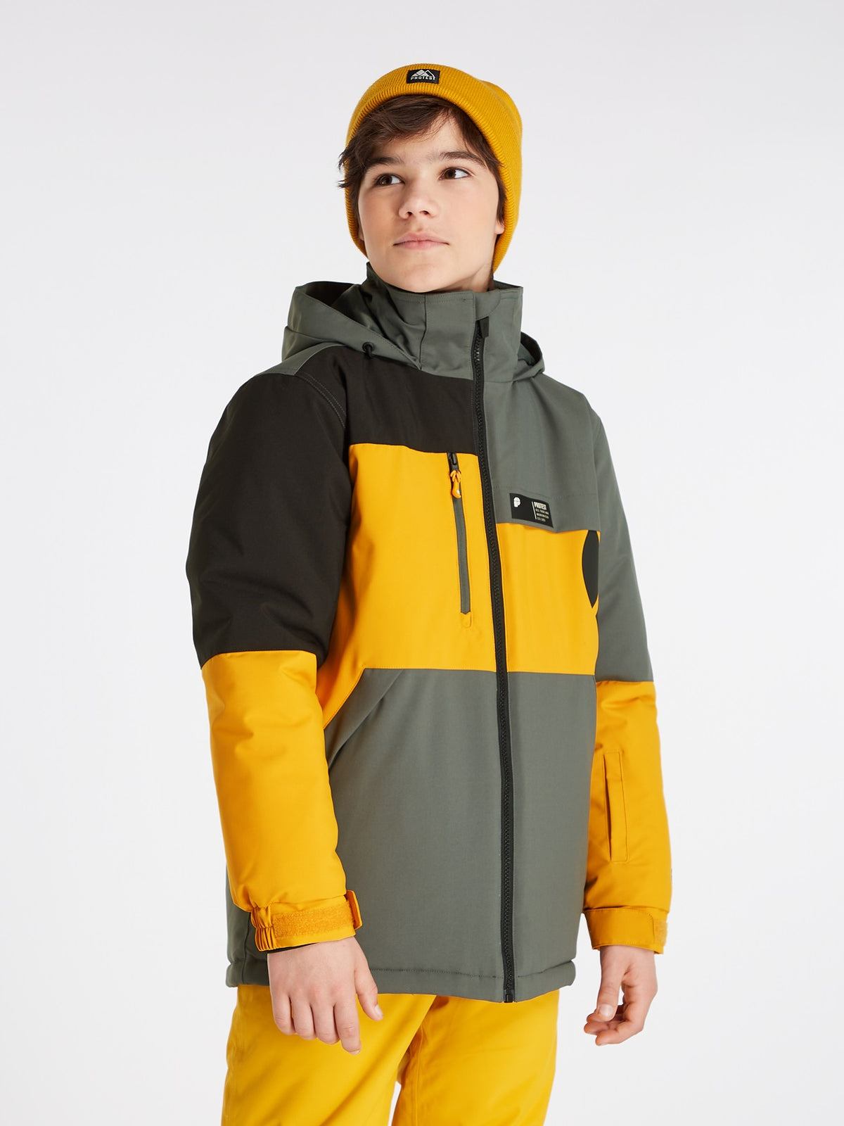 Protest Hugo Jr Jacket Dark Yellow