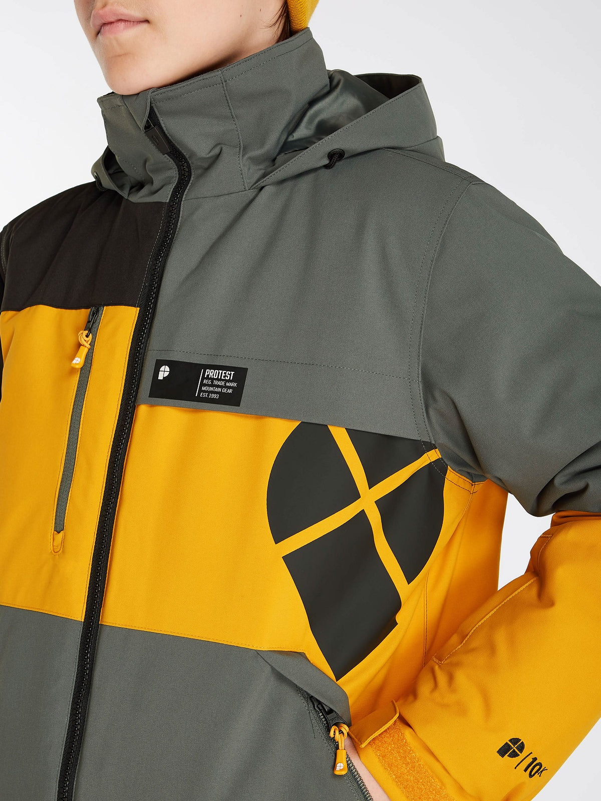 Protest Hugo Jr Jacket Dark Yellow