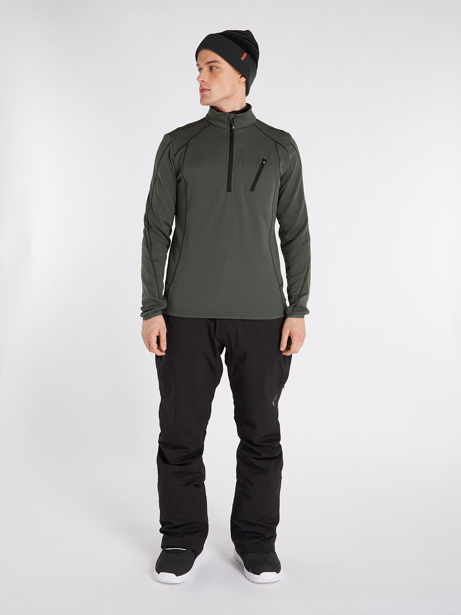 Protest Humans 1/4 Zip Top Skivvy Hunter Green