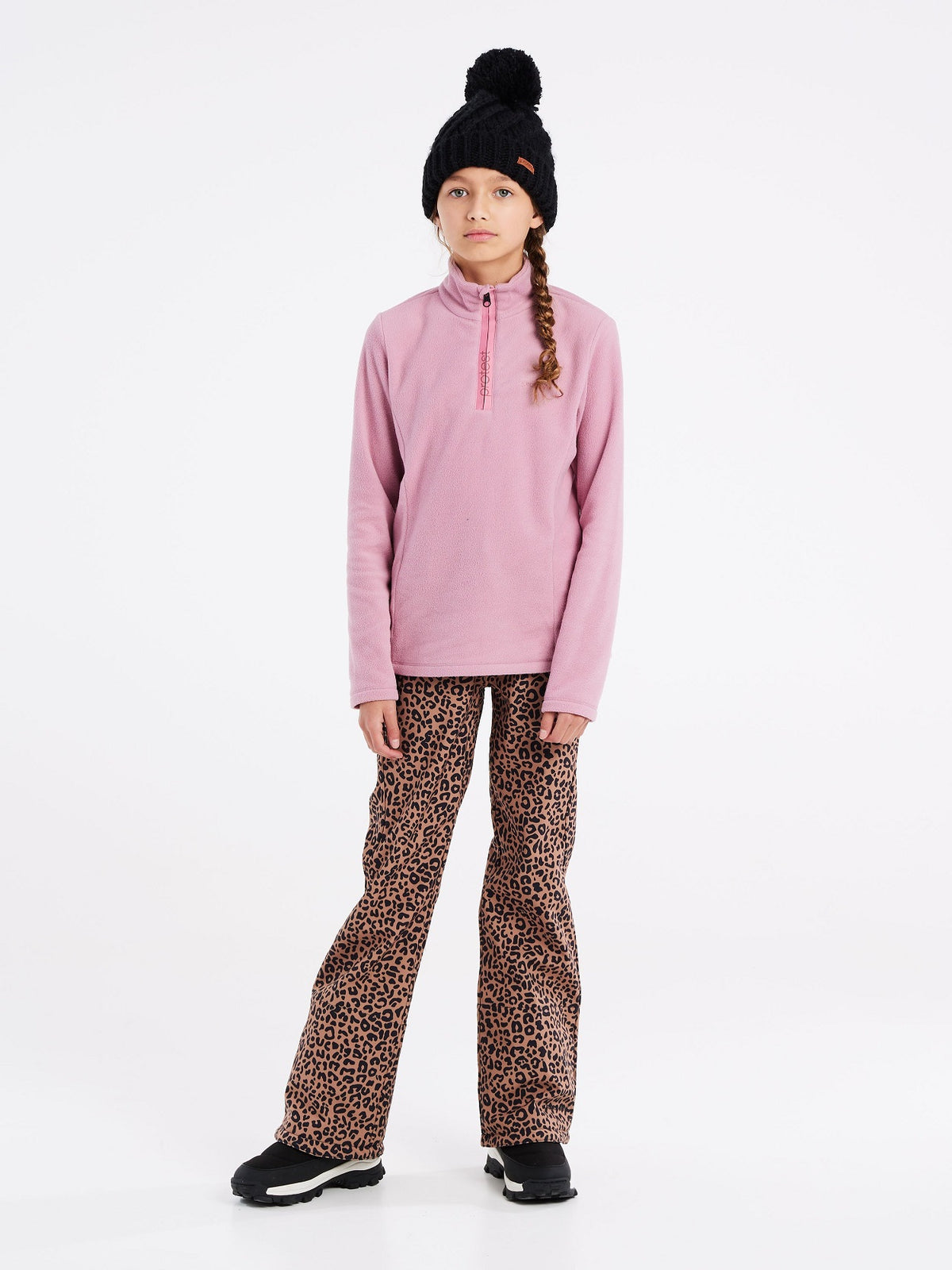 Protest Mutey Jr 1/4 Zip Skivvy Cameo Pink